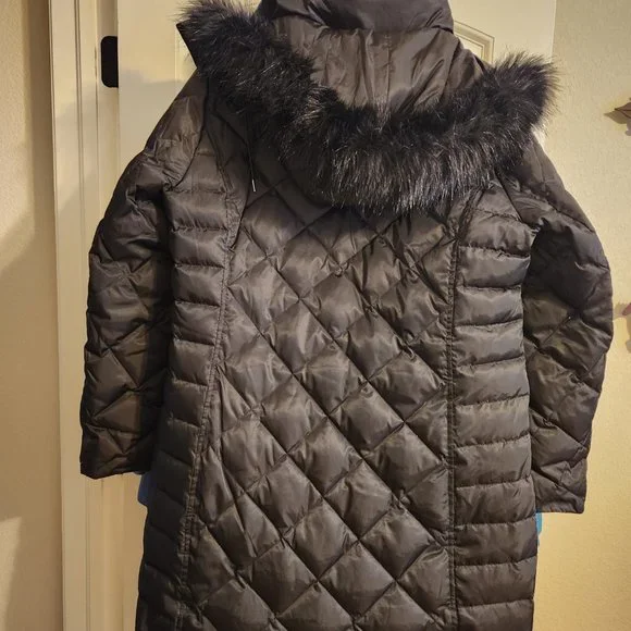 Kenneth Cole Reaction Down Coat Chocolate Brown - Picture 3 of 11